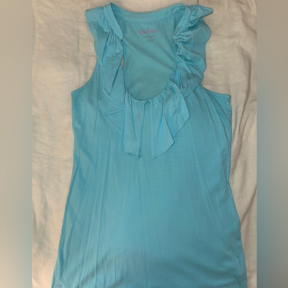 Lilly Pulitzer Keyhole Racer Back Sleeveless Top